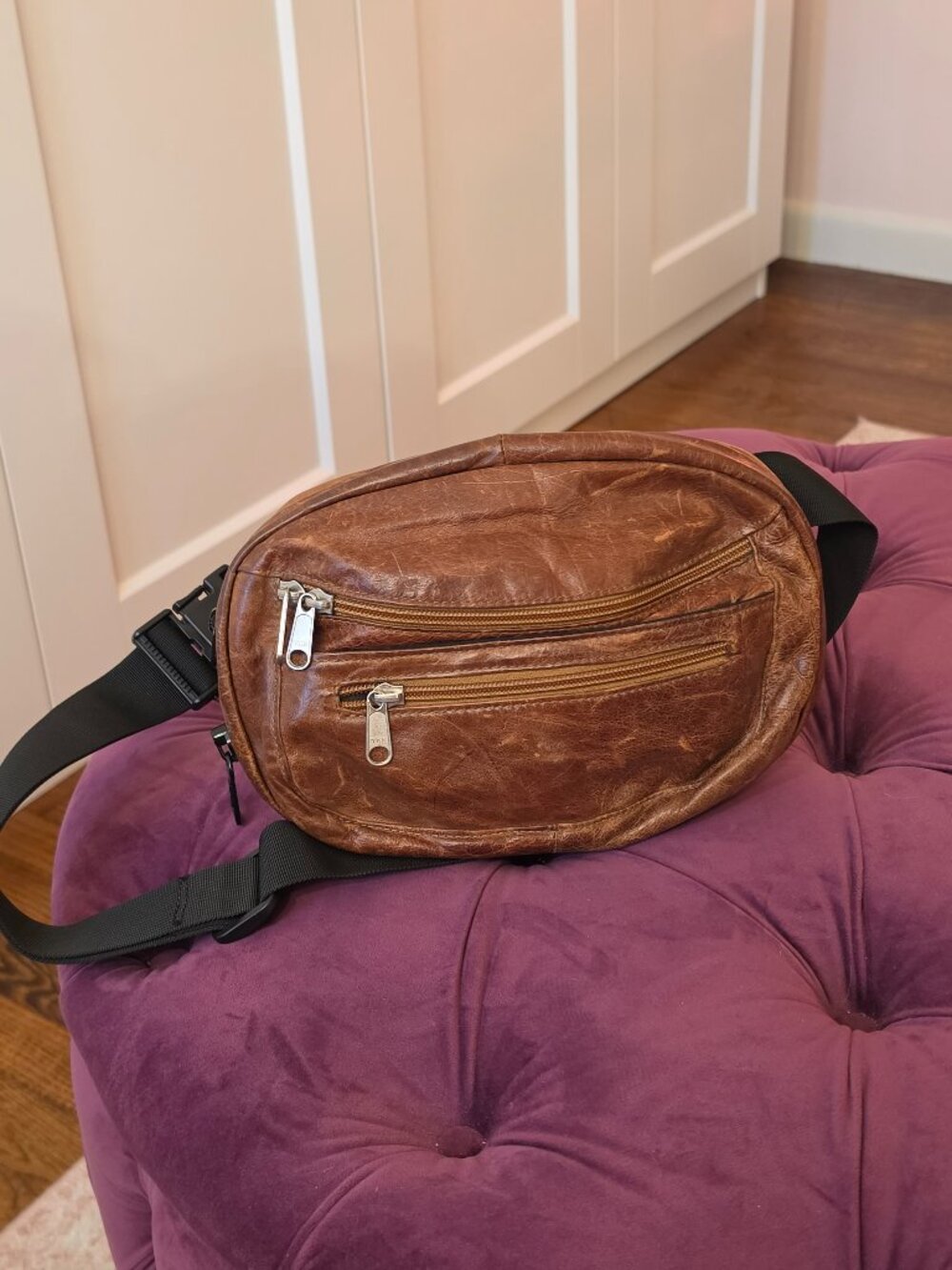 Vintage Coronado Genuine Leather Brown Leather Fanny Pack Quiet Luxury Preppy